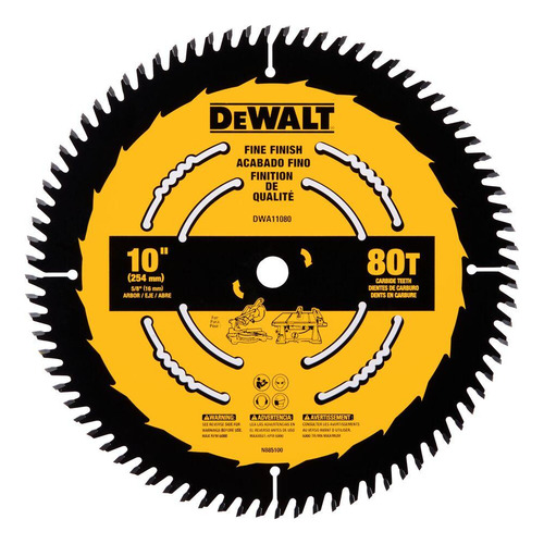 Disco Serra Circular 10 Pol. 80 Dentes Dwa11080 Dewalt