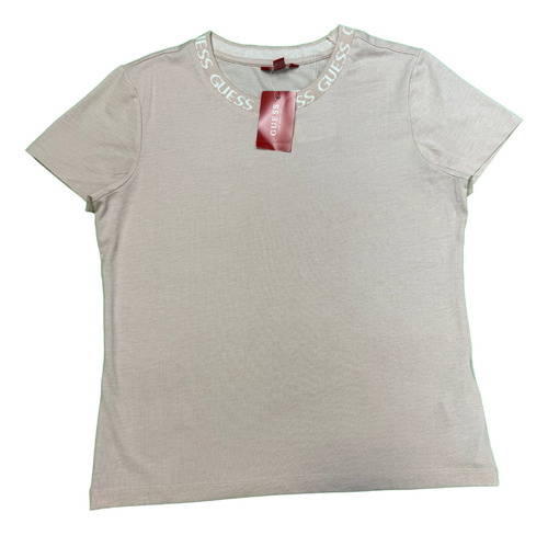 Polera Mujer Rosada Talla L Guess