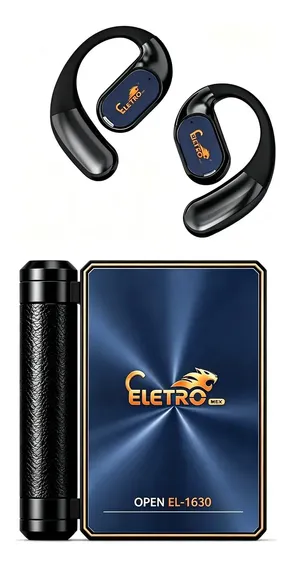 Eletro Mex EL-1630 Fones de Ouvido – Fones Bluetooth com Design Dobrável Duplo, Isolamento de Ruído – 145H de Reprodução, Fones Sem Fio Bluetooth 6.0, IPX5 À Prova d’Água e Suor Preto