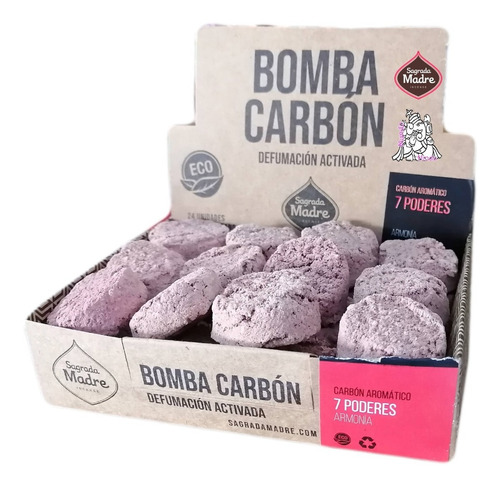 Carbon Bombita  7 Poderes O Limpieza Energetica  Caja X24