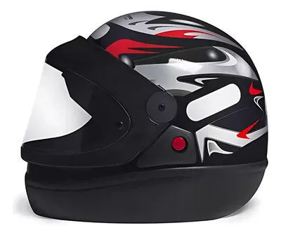 Capacete Taurus San Marino Oceano Preto / Vermelho Tam 56