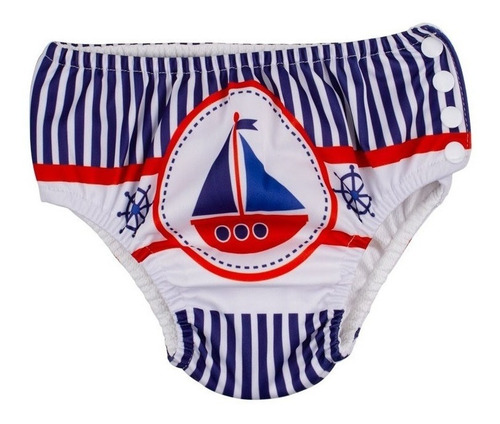 Imagem 1 de 1 de Sunguinha / Calcinha De Piscina 12-18m Marítimo Comtac 4381