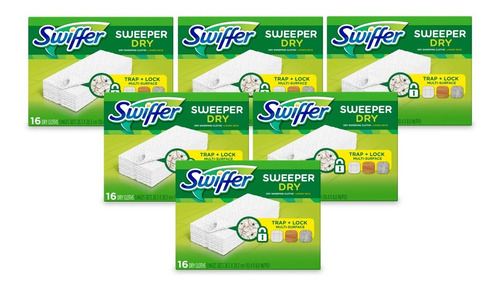 Swiffer Repuesto Mopa Seca 6 X 16 Unid