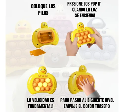 Pop It Electrónico 4 Modos De Juego Sonido Luz X30