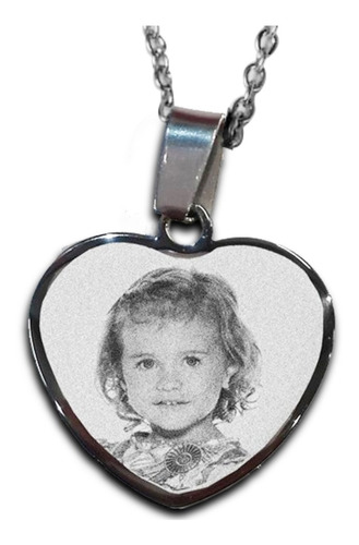 Medalla Grabada Con Foto Para Mamá En Acero Quirúrgico