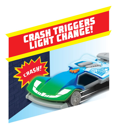 Coche De Juguete Motorizado Hot Wheels Just Play Azul Color