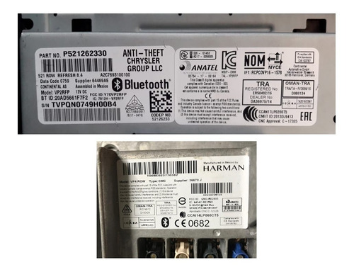 Código De Desbloqueio Rádio Original Jeep Renegade Compass