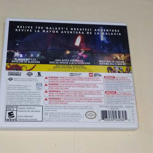 Lego Star Wars The Force Awaken 3ds - Longaniza Games (Usado)