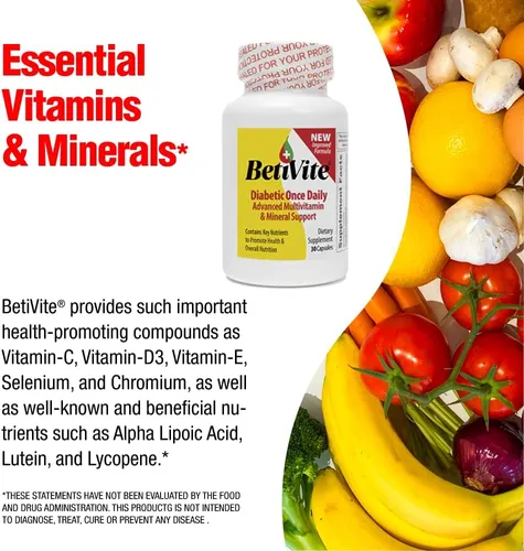 Multivitamínico Diabético, Mejora La Función Nerviosa Y La Salud Ocular, Contiene Vitamina C Y Cromo Para Niveles Salud