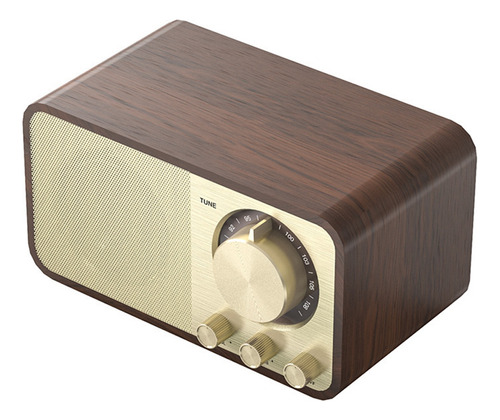 Altavoz Retro De Madera 5.0 Con Altavoz Inalámbrico Fm Plug-