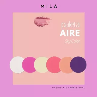 Paletas Mila Colección Sombras Hiperpigmentadas S/estuche