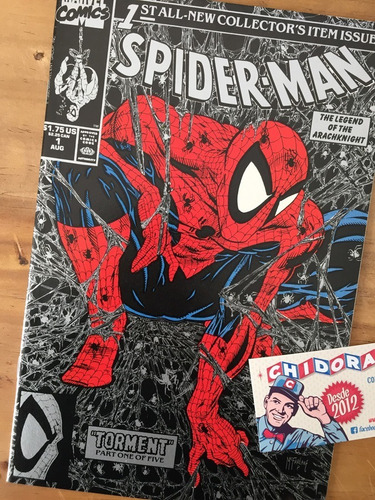 Comic - Spider-man #1 Torment Todd Mcfarlane Silver Variant