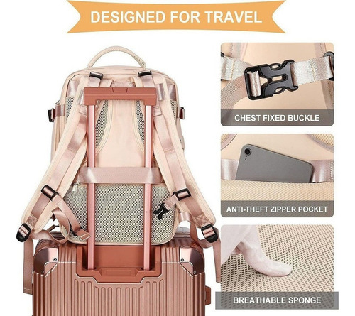Mochila Multifuncional Antirrobo Mochila De Viaje Grande