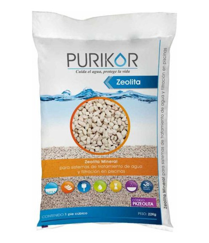 Saco De Zeolita Mineral Para Equipos De Filtracion 22kg Color Crema
