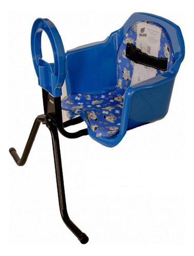 Cadeira De Bicicleta Dianteira Cadeirinha Luxo Azul