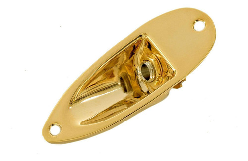 Jack Plate Para Guitarras Stratocaster Y Similares Gd Color Dorado