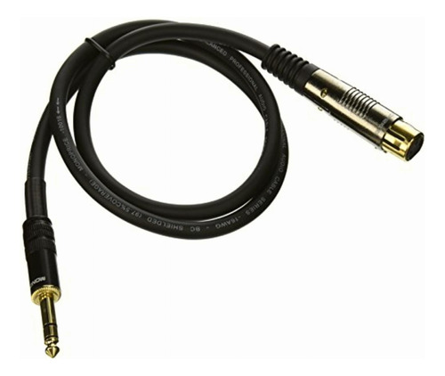 3-ft Premier Series Xlr Female To 1/4-inch Trs Male