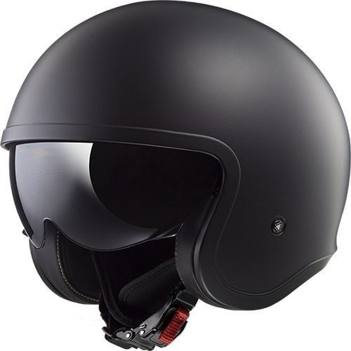 Casco Moto Ls2 Abierto 599 Spitfire Negro Mate Tamaño del casco L