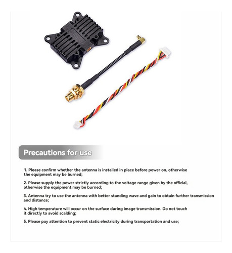 Transmisor De Audio Y Vídeo Vtx Vt5804-bat Fpv De 5,8 G, 1,6