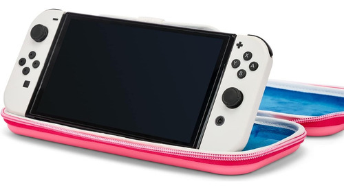 Estuche Hori Para Nintendo Switch lite oled Kirby rosa mario pop