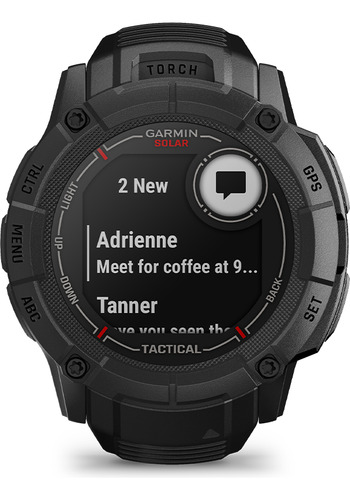 Reloj Smartwatch Instinct 2x Carga Solar Tactical Linterna