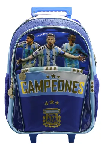 Mochila Carro 18 Afa Seleccion Argentina Campeones Del Mundo