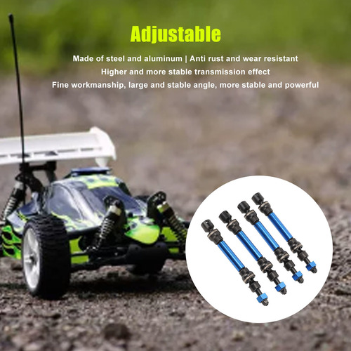Eje De Transmisión Rc Drive, 4 Piezas, Protección Anticorros