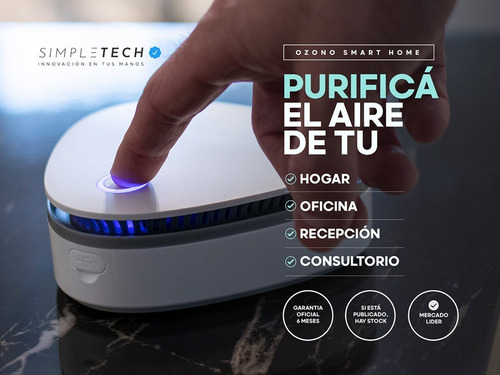 Imagen 4 de 9 de Ozonificador 60mg/h - Sanitizante De Ambientes Purifica Aire