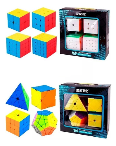 Set De Cubos Mágicos Moyu + Cubos Especiales