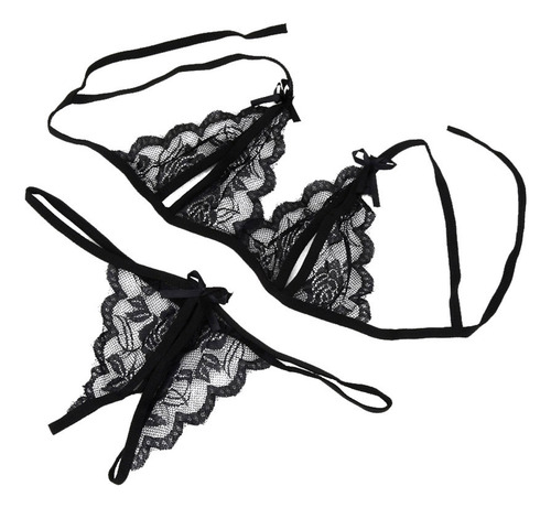 Lencería De Encaje Para Mujer, Ropa De Dormir, Tanga