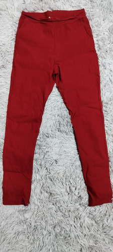 Pantalón Rojo De Vengalina. Elastizado.