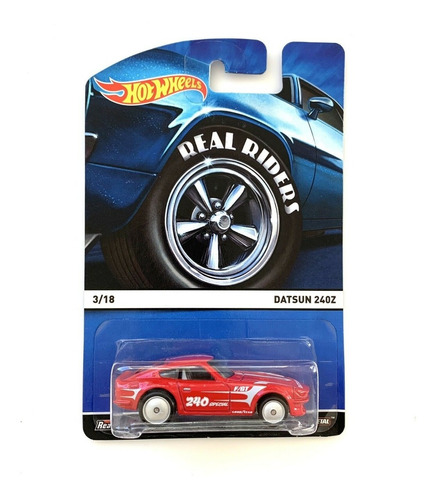 Hot Wheels Datsun 240z Real Riders Ruedas Goma Solo Envios