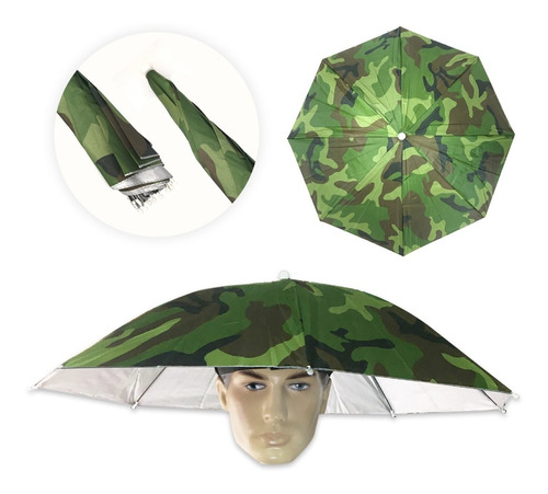 Chapéu Guarda-chuva  Proteção Para Pescador Pescaria