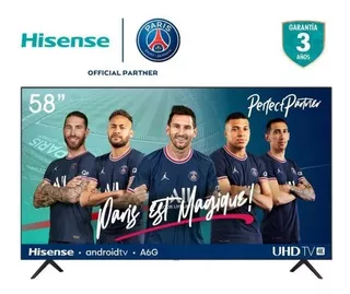 Tv Hisense 58 Pulgadas Uhd-4k Smart Tv Android 58a6ga