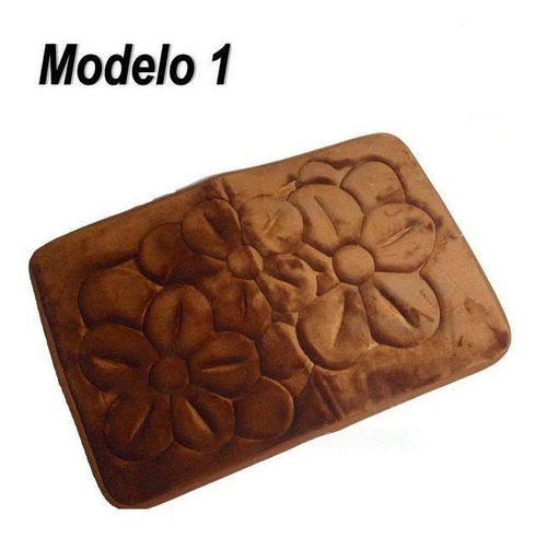 Imagen 3 de 6 de Alfombra Baño Microfibra Antideslizante Absorbente 59 X 37