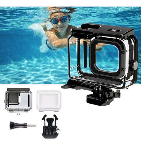 Imagen 5 de 6 de Carcasa Sumergible Case Waterproof Gopro 10 Hero 10 Black