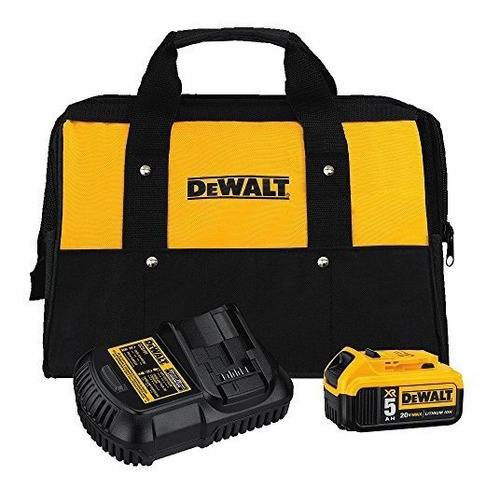 Kit De Bateria Y Cargador Dewalt 20v Max Con Bolso 