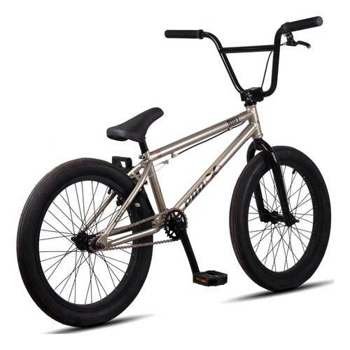 Bicicleta Pro X Bmx Bull 2024 Hi-ten Freio U-brake Aro 20 Cor Prata Metalico
