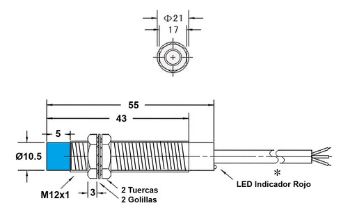 Sensor Proximidad Inductivo 6-36v 300ma Lj12a3-4-z/ax Npn Nc