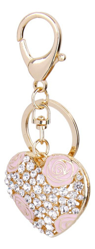 Pendiente Del Llavero Del Corazón De Rose