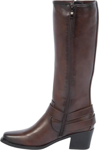 Bota Vaquera Texana Larga Tacon Mujer Tierra Bendita 1146703