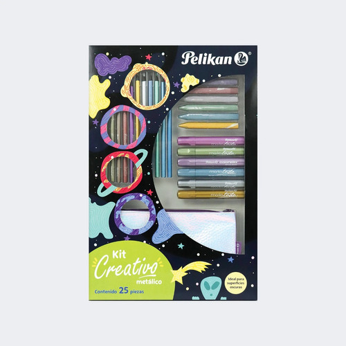 Kit Creativo Pelikan - Edición Metálico  (25 Piezas)