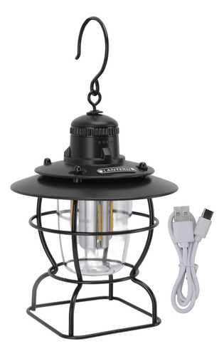 Linterna De Camping De Estilo Retro Con Reflector Led Para T