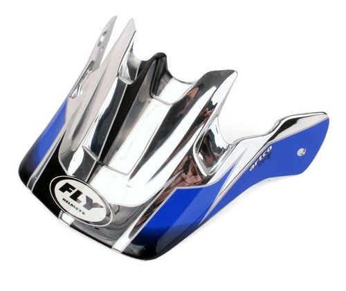 Pala Para Capacete Fly Racing 303 Chrome Blue
