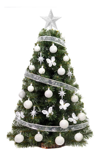 Arbol De Navidad 1,00 Mts + Kit 30 Pzas  Sheshu Cybermonday