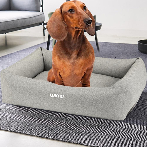 Cama Para Perro Gato Mascota Suave Comoda Resistente 65x40cm Color Negro