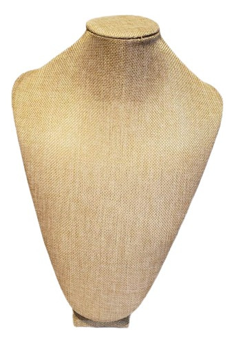 Exhibidor De Collares Beige De 32cm Cuello Para Exhibir 