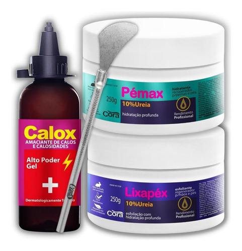 Cora Spa Pés Calox +esfoliante+creme Ureia 10%+bisturi 222