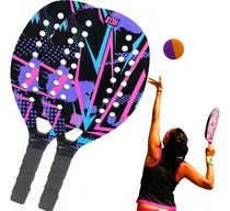 Comprar Kit 2 Raquetes De Beach Tennis Com Bolinha Original Praia