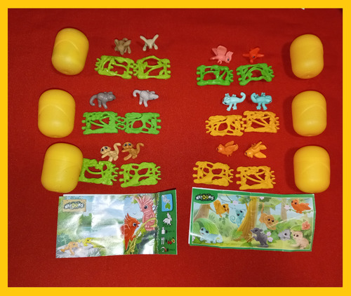 Kinder Sorpresa Natoons Set 6 Figuras Aves Camaleon Mono Etc (Usado)